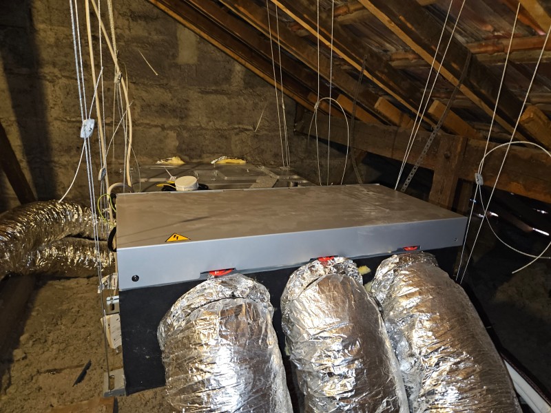 Installation d'une pompe à chaleur gainable Atlantic fujitsu à Bordeaux en Gironde